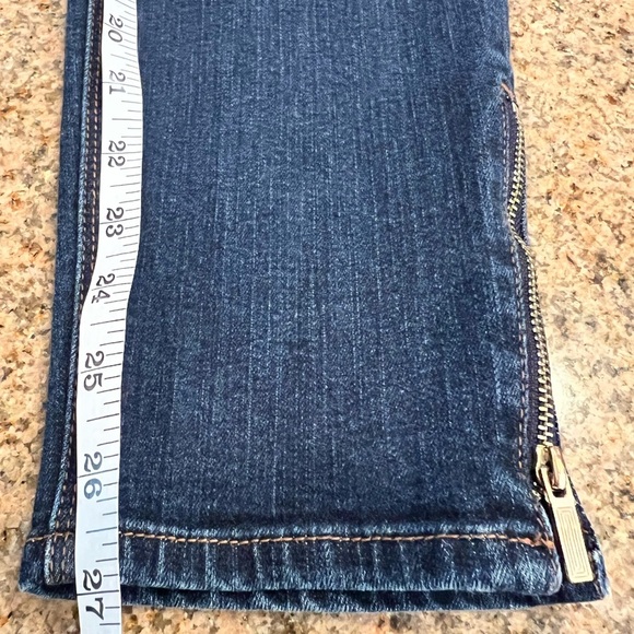 White House Black Market Dark Blue Skimmer Jeans Size 10 EUC - Picture 4 of 10
